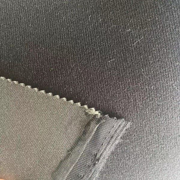 POLYESTER KNITTING VELOUR FABRIC WITH SPONGE